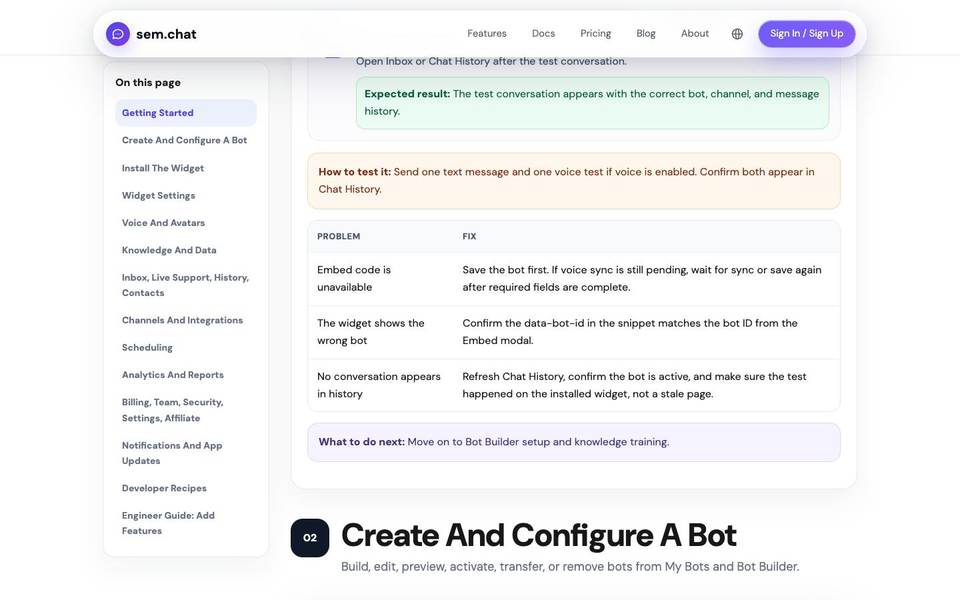 CRM Software Pro Скриншот документации по созданию ботов