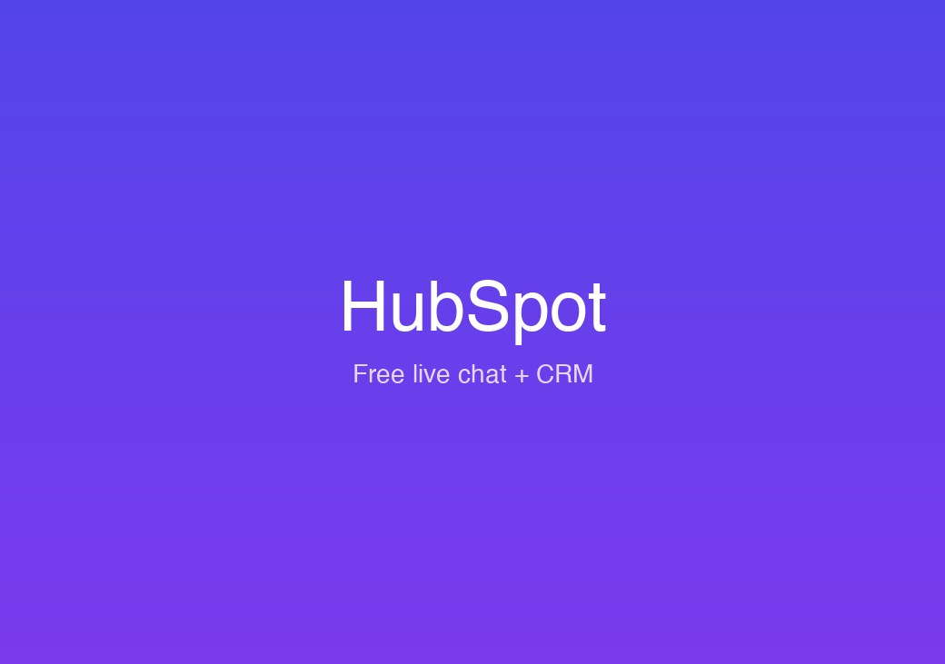 HubSpot kostenloser Live-Chat und CRM